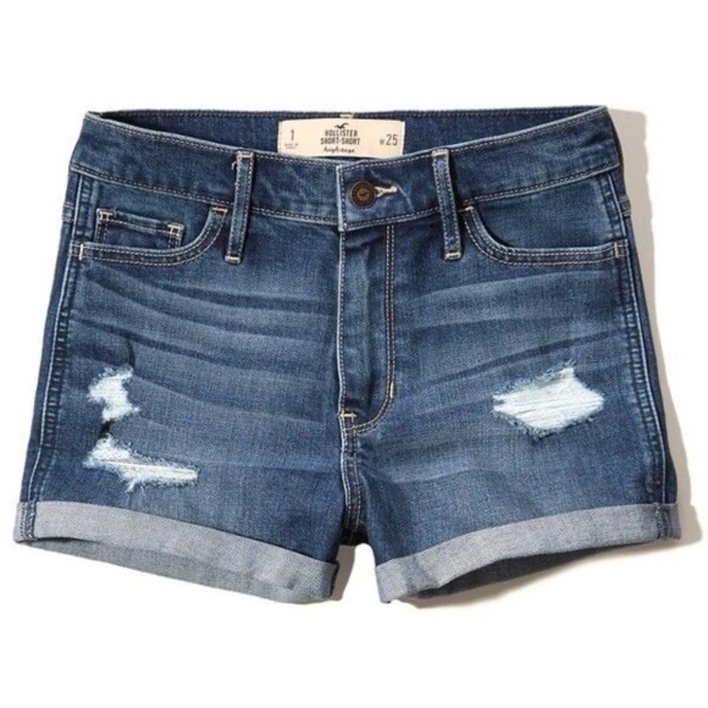 Hollister Dark Wash Denim Jean Shorts